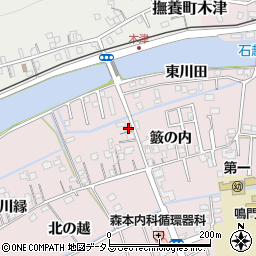 徳島県鳴門市大津町木津野籔の内23周辺の地図