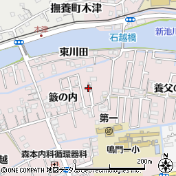 徳島県鳴門市大津町木津野籔の内42周辺の地図
