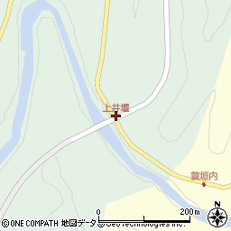 上井堰周辺の地図