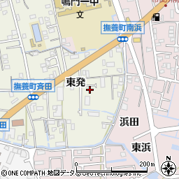 徳島県鳴門市撫養町斎田東発23周辺の地図