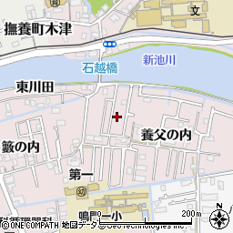 徳島県鳴門市大津町木津野養父の内41周辺の地図
