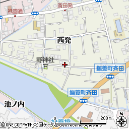 徳島県鳴門市撫養町斎田西発58周辺の地図