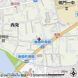 徳島県鳴門市撫養町斎田西発24周辺の地図