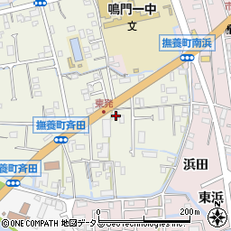 徳島県鳴門市撫養町斎田東発22周辺の地図