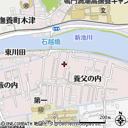 徳島県鳴門市大津町木津野養父の内40周辺の地図