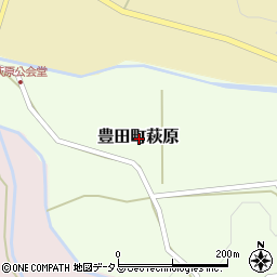 山口県下関市豊田町大字萩原周辺の地図