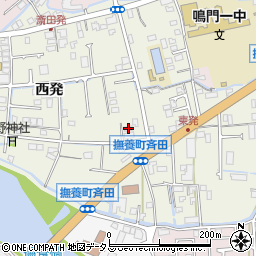 徳島県鳴門市撫養町斎田西発23周辺の地図