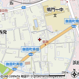 徳島県鳴門市撫養町斎田東発46-3周辺の地図