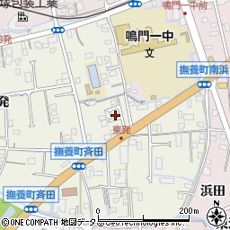 徳島県鳴門市撫養町斎田東発45-17周辺の地図
