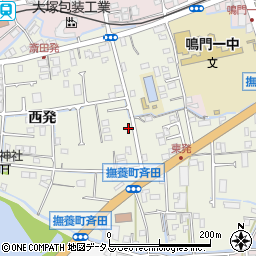 徳島県鳴門市撫養町斎田西発20周辺の地図