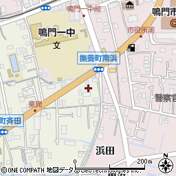 徳島県鳴門市撫養町斎田東発34周辺の地図