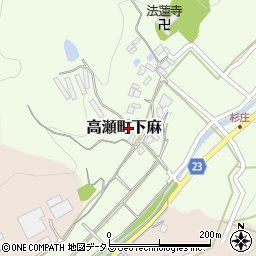 香川県三豊市高瀬町下麻564周辺の地図