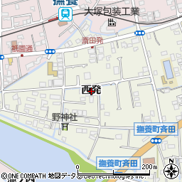 徳島県鳴門市撫養町斎田西発周辺の地図