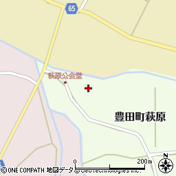 山口県下関市豊田町大字萩原11周辺の地図