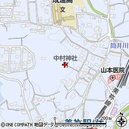 中村神社周辺の地図