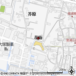 徳島県鳴門市里浦町里浦（花面）周辺の地図