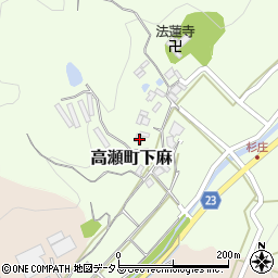 香川県三豊市高瀬町下麻568周辺の地図