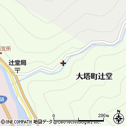 奈良県五條市大塔町辻堂周辺の地図
