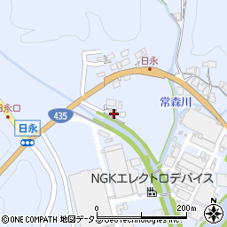 山口県美祢市大嶺町東分日永2617周辺の地図