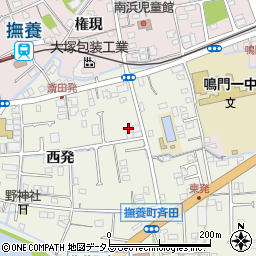 徳島県鳴門市撫養町斎田西発18周辺の地図