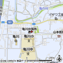 亀川公民館周辺の地図