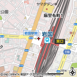 岩国駅周辺の地図