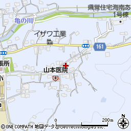 和歌山県海南市且来584周辺の地図