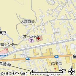 岩国市役所　本庁周辺の地図