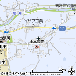 和歌山県海南市且来402周辺の地図