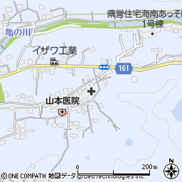 和歌山県海南市且来580周辺の地図