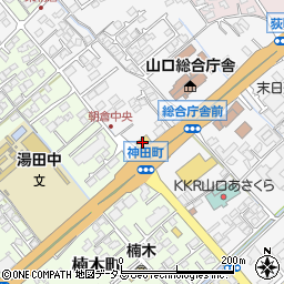 スシロー山口神田店周辺の地図