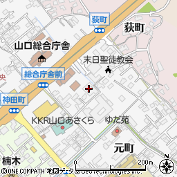 デイサービス湯田朝倉荘周辺の地図
