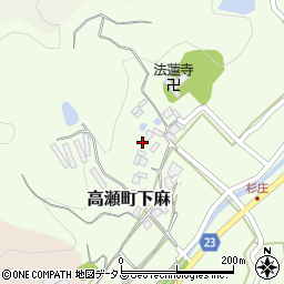 香川県三豊市高瀬町下麻528周辺の地図