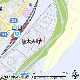 山口県山口市惣太夫町周辺の地図