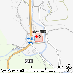 永生病院周辺の地図