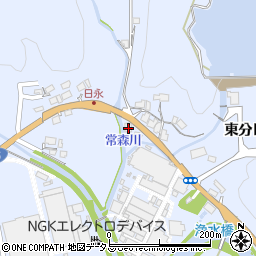 山口県美祢市大嶺町東分日永2684-1周辺の地図