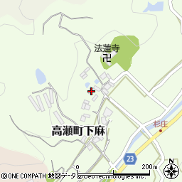 香川県三豊市高瀬町下麻532周辺の地図