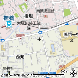 徳島県鳴門市撫養町斎田西発17周辺の地図