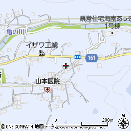 和歌山県海南市且来406周辺の地図