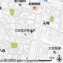 徳島県鳴門市撫養町立岩元地202周辺の地図