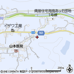 和歌山県海南市且来571周辺の地図