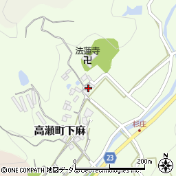 香川県三豊市高瀬町下麻551-2周辺の地図