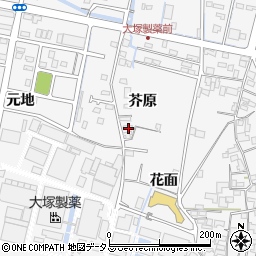 徳島県鳴門市撫養町立岩芥原87-1周辺の地図