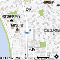 徳島県鳴門市撫養町立岩七枚142周辺の地図