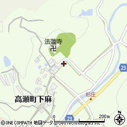 香川県三豊市高瀬町下麻539周辺の地図