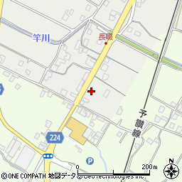 香川県三豊市高瀬町比地492周辺の地図