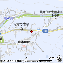 和歌山県海南市且来407周辺の地図