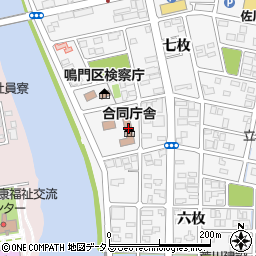 徳島県鳴門市撫養町立岩七枚128周辺の地図