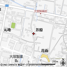 徳島県鳴門市撫養町立岩芥原89周辺の地図