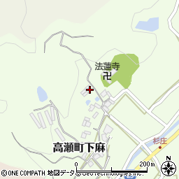 香川県三豊市高瀬町下麻525周辺の地図